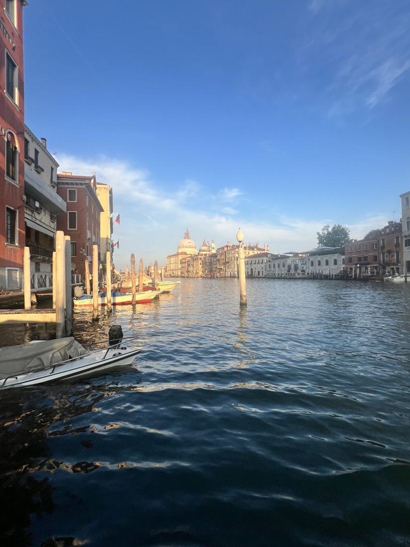 Canal Grande la Veneția, la apus